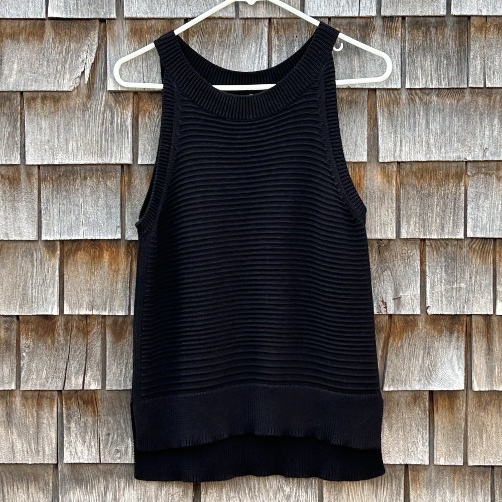 Margaret O'Leary Black Elaine Knit Tank Sweater (size L) - Picture 10 of 11